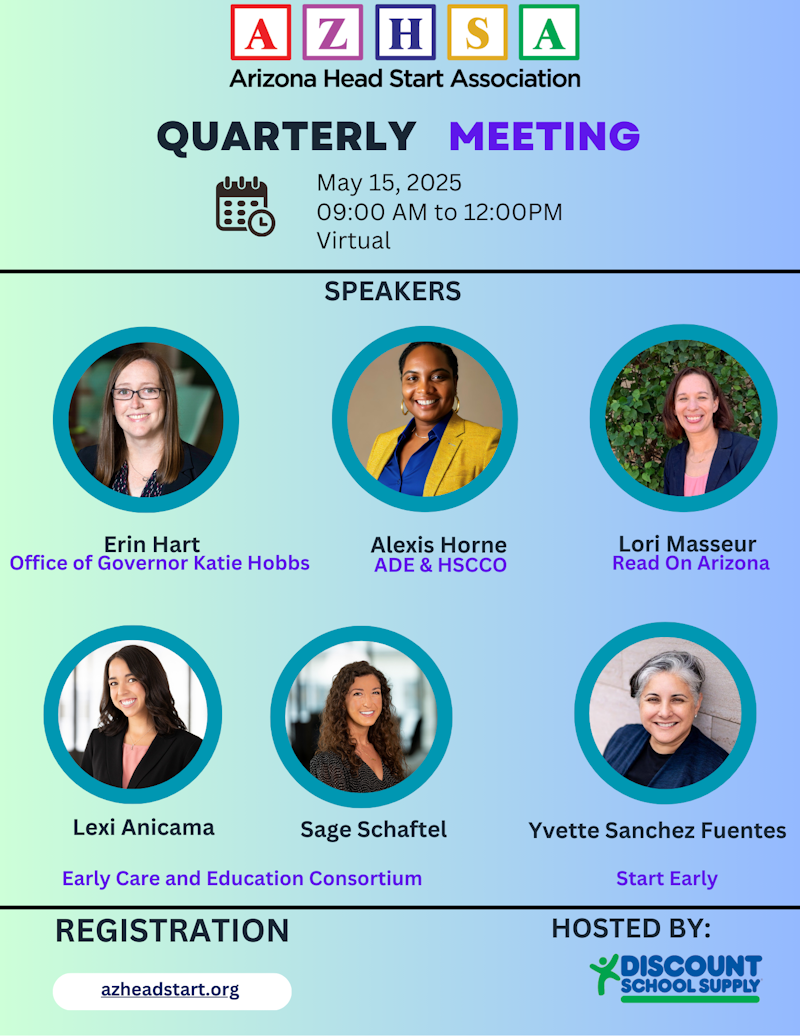 AZHSA Quarterly Meeting | May 15, 2025 * 9:00am - Noon * Virtual