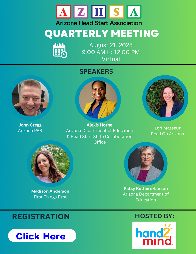 AZHSA Quarterly Meeting | August 21, 2025 * 9:00am - Noon * Virtual
