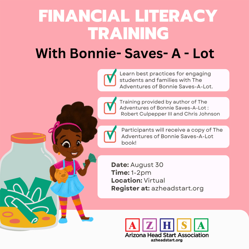 Financial Literacy Training - August 30, 2024 @ 1-2pm. Register Now!